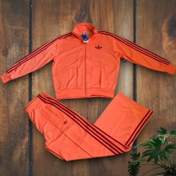 adidas Pants - 🤩2 pc M adidas original track jacket pants TrackSuit women ladies outfit bundle